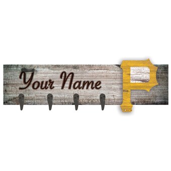 Pittsburgh Pirates 24" x 6" Personalized Mounted Coat Hanger