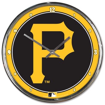 Pittsburgh Pirates WinCraft Chrome Wall Clock