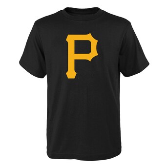 Youth Pittsburgh Pirates Black Logo Primary Team T-Shirt