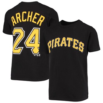 Youth Pittsburgh Pirates Chris Archer Black Name & Number Team T-Shirt