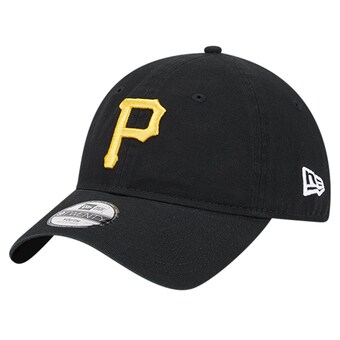 Youth Pittsburgh Pirates New Era Black Team Color 9TWENTY Adjustable Hat