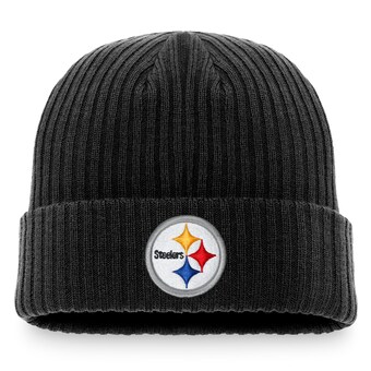  Men's Pittsburgh Steelers Fanatics Black Cuffed Knit Hat