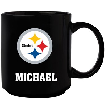 Pittsburgh Steelers Black 11oz. Personalized Mug