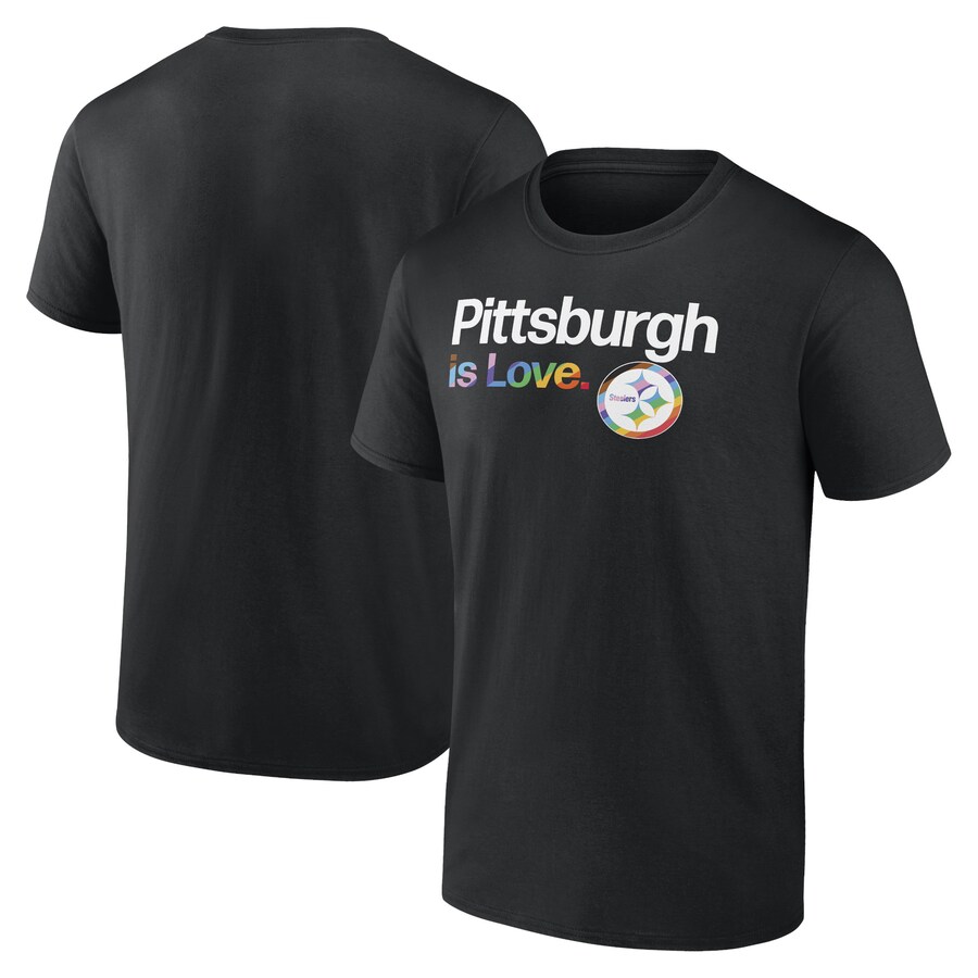 Men's Pittsburgh Steelers Fanatics Black City Pride Team T-Shirt