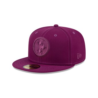 Men's Pittsburgh Steelers New Era Purple Color Pack 59FIFTY Fitted Hat