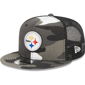 Men's Pittsburgh Steelers New Era Urban Camo 9FIFTY Trucker Snapback Hat