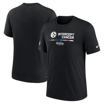 Men's Pittsburgh Steelers Nike Black 2022 NFL Crucial Catch Performance T-Shirt