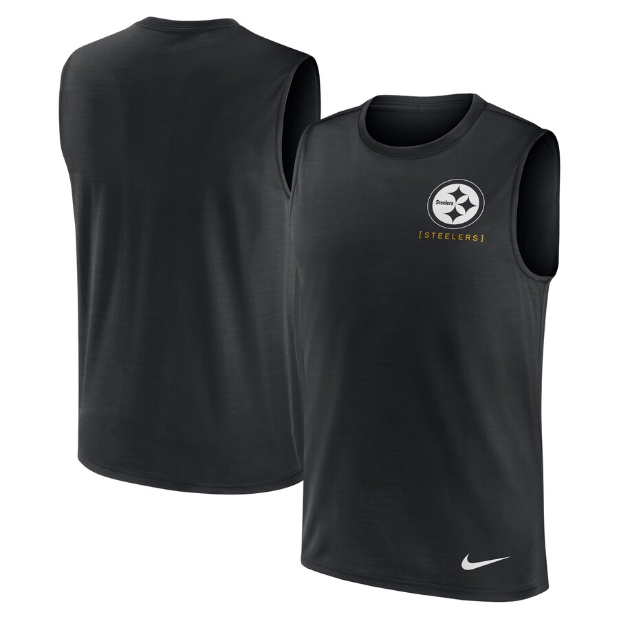 Men's Pittsburgh Steelers Nike Black Muscle Tank Top