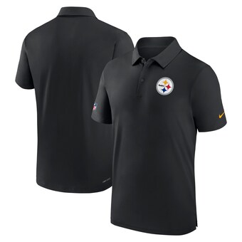 Men's Pittsburgh Steelers Nike Black Sideline Coaches Performance Polo