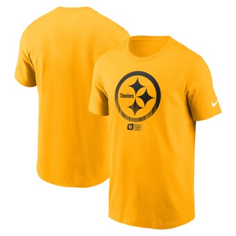 Men's Pittsburgh Steelers Nike Gold Faded Essential T-Shirt