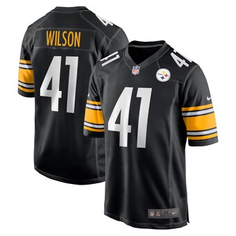 Men's Pittsburgh Steelers Payton Wilson Nike Black 2024 NFL Draft Game Jersey