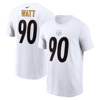 Men's Pittsburgh Steelers T.J. Watt Nike  White  Player Name & Number T-Shirt