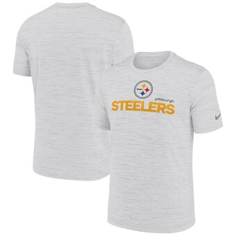 Men's Pittsburgh Steelers Nike White Blitz Velocity Modern Performance T-Shirt