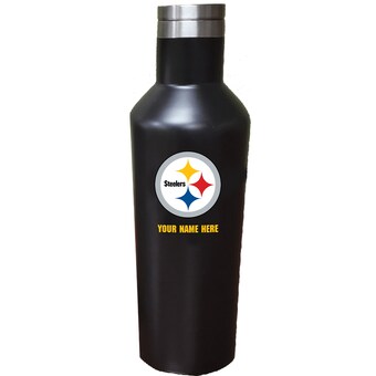 Pittsburgh Steelers 17oz. Personalized Stainless Steel Infinity Bottle