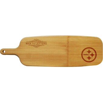 Pittsburgh Steelers Personalized Bamboo Paddle Serving Board