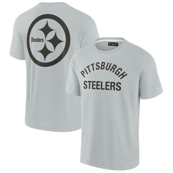 Unisex Pittsburgh Steelers Fanatics Gray Elements Super Soft Short Sleeve T-Shirt