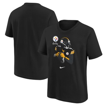 Youth Pittsburgh Steelers Kenny Pickett Nike Black Local Player Name & Number T-Shirt