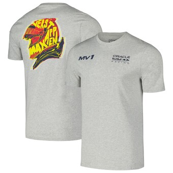 Max Verstappen Red Bull Racing Unisex Helmet T-Shirt - Heather Gray