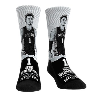 Victor Wembanyama San Antonio Spurs Rock Em Socks Unisex Breakaway Crew Socks - Black