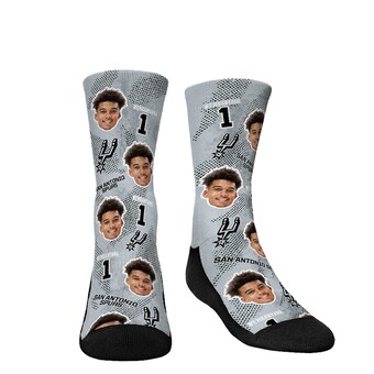 Victor Wembanyama San Antonio Spurs Rock Em Socks Youth Hooper Crew Socks