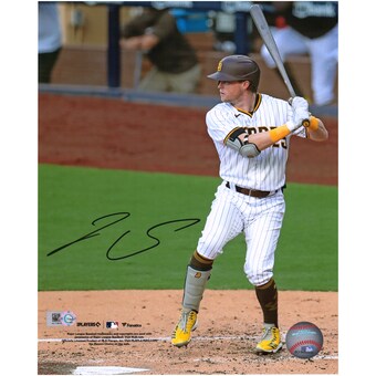 Autographed San Diego Padres Jake Cronenworth Fanatics Authentic 8" x 10" Hitting Photograph