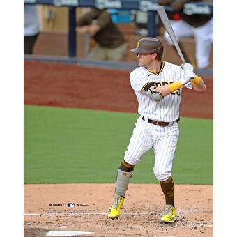 Unsigned San Diego Padres Jake Cronenworth Fanatics Authentic Prepares to Bat in White Jersey Photograph