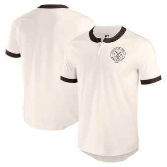 Men's San Diego Padres Darius Rucker Collection by Fanatics White Henley Raglan T-Shirt