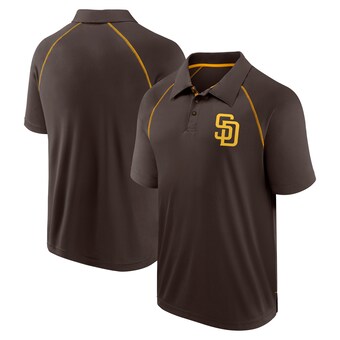 Men's San Diego Padres Fanatics Brown Strong Alone Raglan Polo