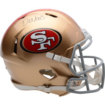 Autographed San Francisco 49ers Deebo Samuel Fanatics Authentic Riddell Speed Replica Helmet