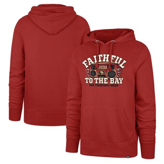 Men's San Francisco 49ers '47 Scarlet Faithful to the Bay Regional Headline Pullover Hoodie