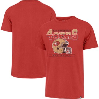 Men's San Francisco 49ers '47 Scarlet Time Lock Franklin T-Shirt