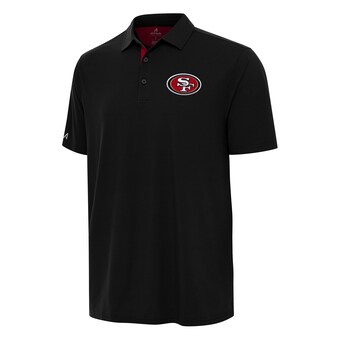 Men's San Francisco 49ers Antigua Black/Scarlet Era Polo