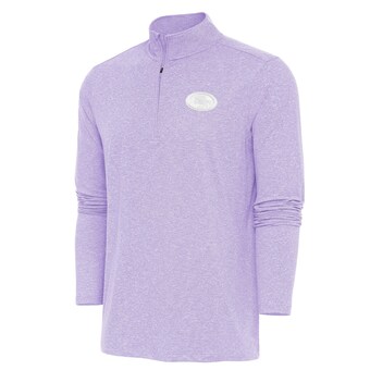 Men's San Francisco 49ers Antigua Lavender Hunk Quarter-Zip Pullover Top