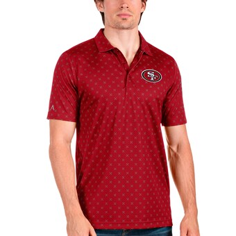 Men's San Francisco 49ers Antigua Red Spark Polo