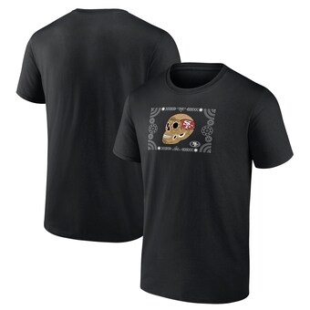 Men's San Francisco 49ers Black Sugar Skull T-Shirt