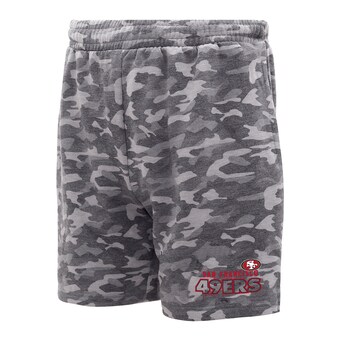 Men's San Francisco 49ers  Concepts Sport Charcoal Biscayne Camo Shorts