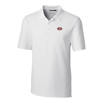 Men's San Francisco 49ers Cutter & Buck White Big & Tall Forge Stretch Polo