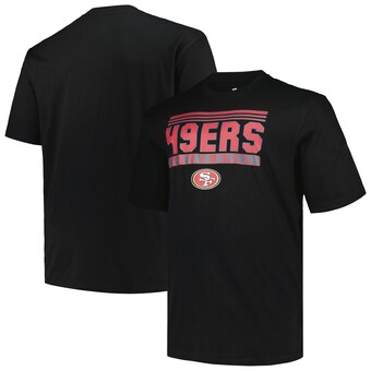 Men's San Francisco 49ers Fanatics Black Big & Tall Pop T-Shirt