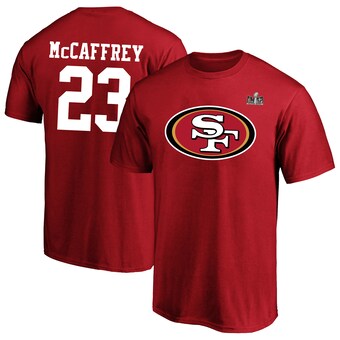 Christian McCaffrey San Francisco 49ers Fanatics Super Bowl LVIII Big & Tall Player Name & Number T-Shirt - Scarlet