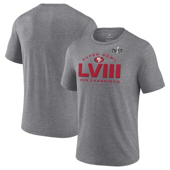 Men's San Francisco 49ers Fanatics Heather Gray Super Bowl LVIII Made it T-Shirt