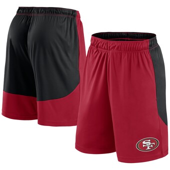 Men's San Francisco 49ers Fanatics Scarlet/Black Go Hard Shorts