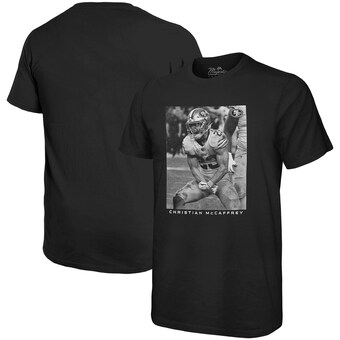 Christian McCaffrey San Francisco 49ers Majestic Threads Oversized Player Image T-Shirt - Black