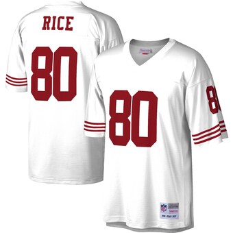 Men's San Francisco 49ers Jerry Rice Mitchell & Ness White Legacy Replica Jersey