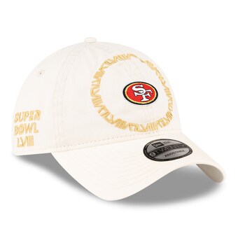 Men's San Francisco 49ers  New Era Cream Super Bowl LVIII 9TWENTY Adjustable Hat