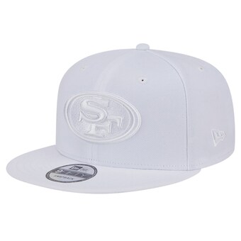 Men's San Francisco 49ers New Era Main White on White 9FIFTY Snapback Hat