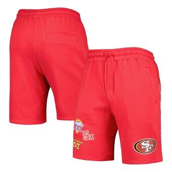 Men's San Francisco 49ers New Era Scarlet Historic Champs Shorts