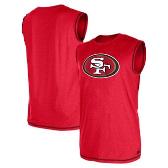 Men's San Francisco 49ers New Era Scarlet Tank Top