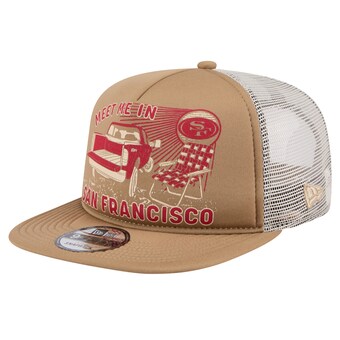 Men's San Francisco 49ers New Era Tan Meet Me 9FIFTY Snapback Hat