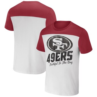 Men's San Francisco 49ers NFL x Darius Rucker Collection by Fanatics Cream Colorblocked T-Shirt