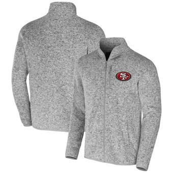 Men's San Francisco 49ers NFL x Darius Rucker Collection by Fanatics Heather Gray Fleece Full-Zip Jacket